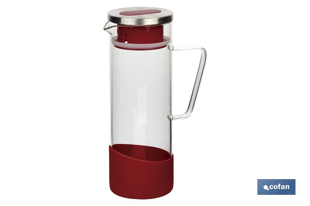 JARRA BOROSILICATO ROJO 1300 ml (PACK: 1 UDS)